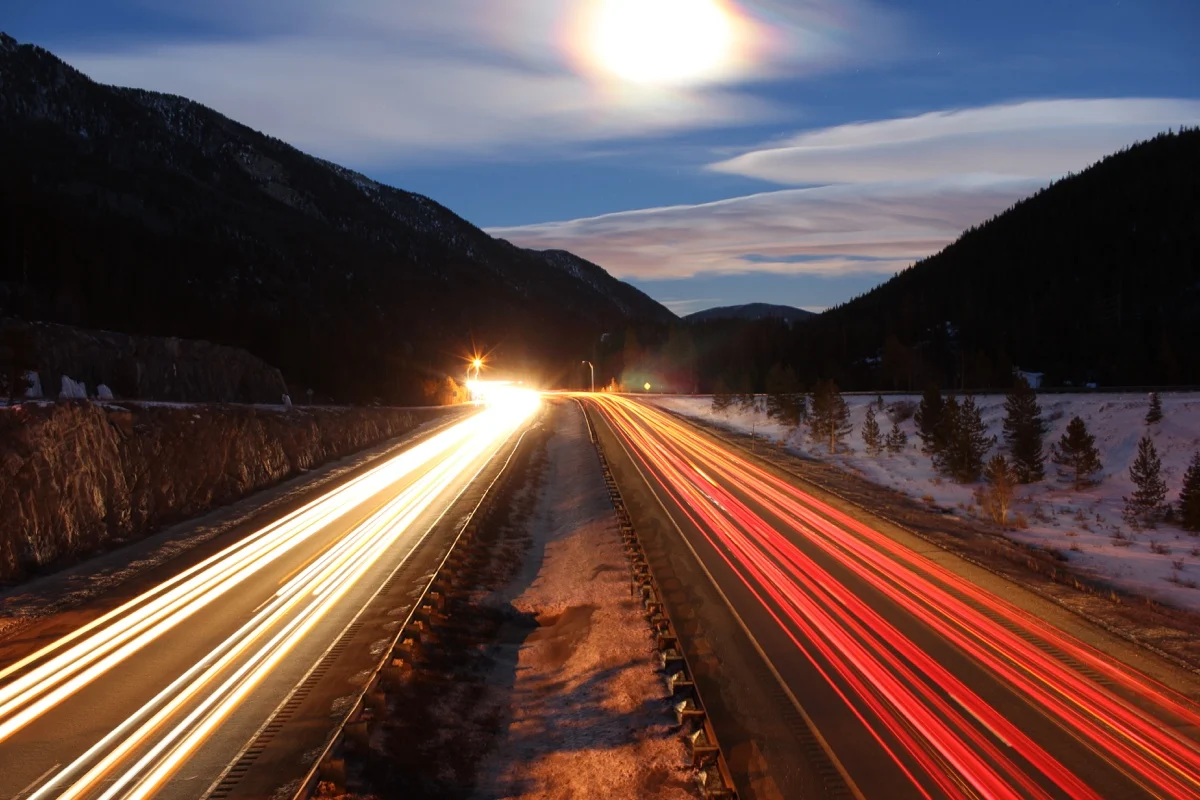blurred lights